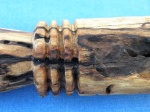 A cannibal fork made of spalted wood.
